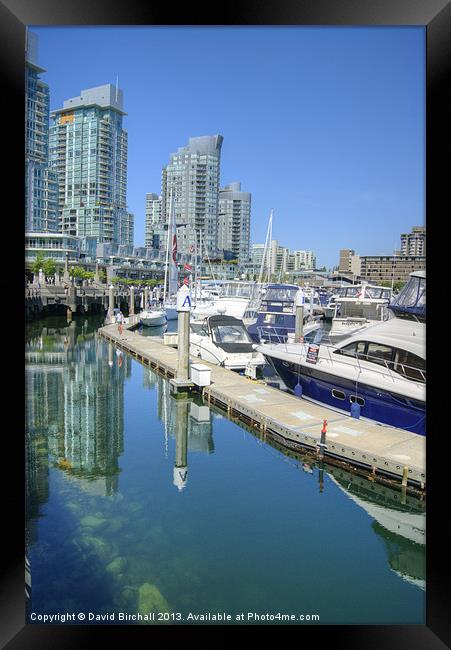 Coal Harbour,  Vancouver, Canada Framed Print by David Birchall