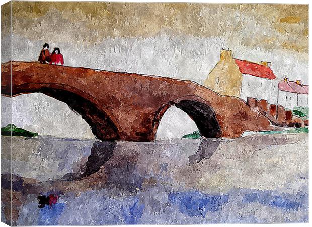 2 on a bridge Canvas Print by dale rys (LP)