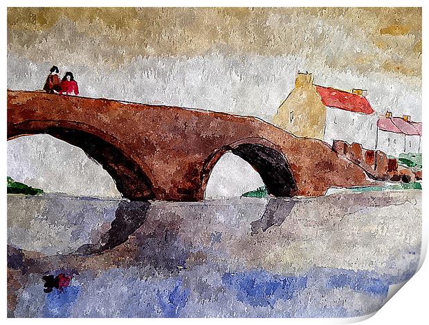 2 on a bridge Print by dale rys (LP)