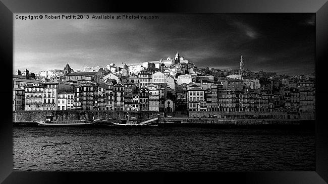Old Porto at Sunset Framed Print by Robert Pettitt
