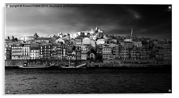 Old Porto at Sunset Acrylic by Robert Pettitt