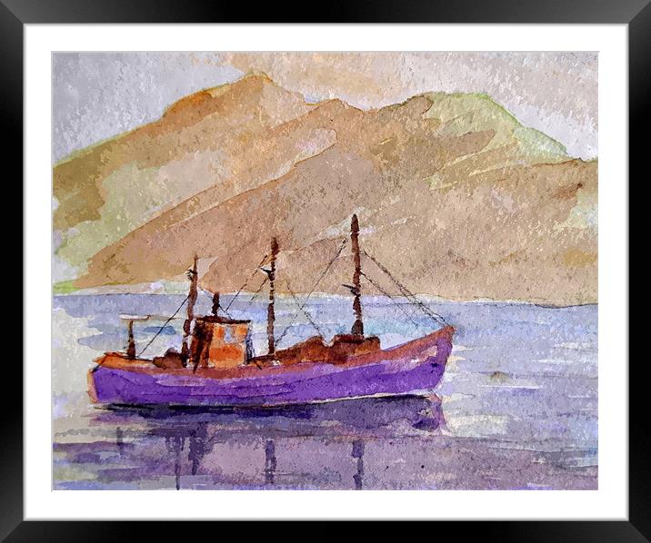 scottish waters Framed Mounted Print by dale rys (LP)