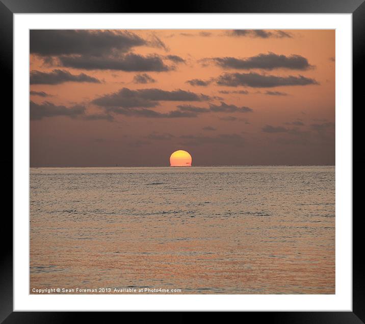 Daybreak Framed Mounted Print by Sean Foreman