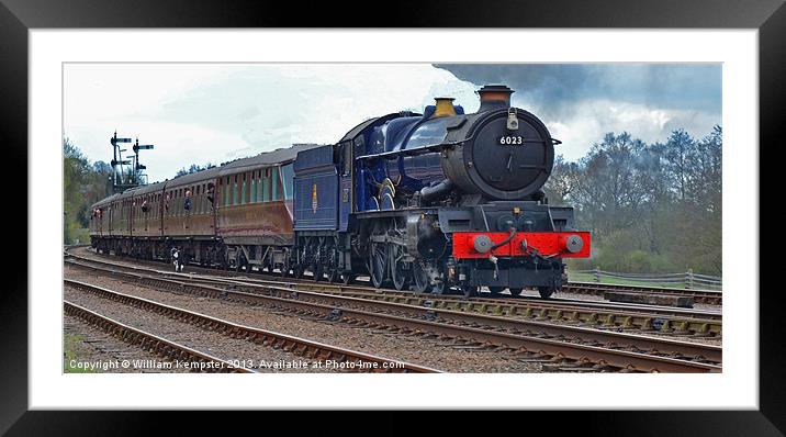 GWR King Class No 6023 King Edward II Framed Mounted Print by William Kempster