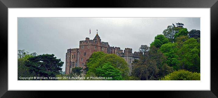 Dunster Castle Framed Mounted Print by William Kempster