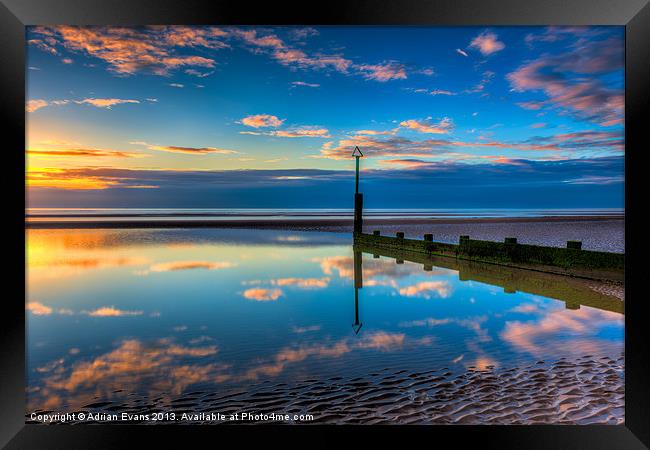 Reflections Framed Print by Adrian Evans