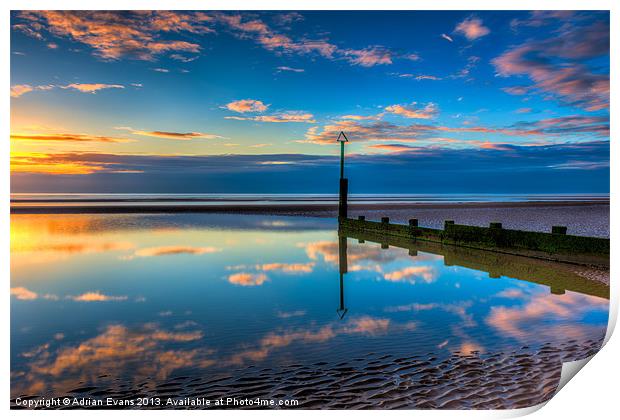 Reflections Print by Adrian Evans