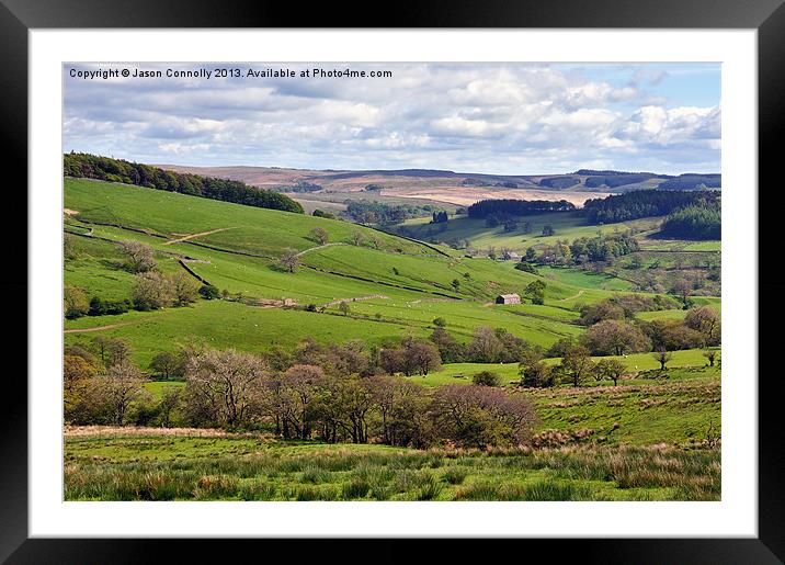 Bowland In Lancashire Framed Mounted Print by Jason Connolly
