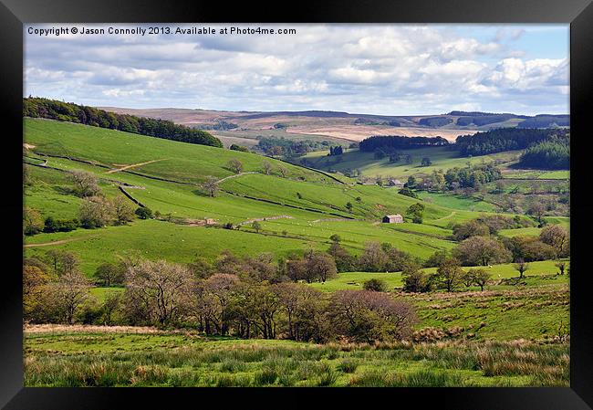 Bowland In Lancashire Framed Print by Jason Connolly