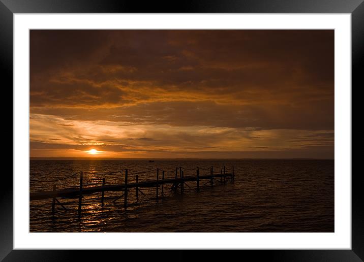 Baltic Sunset Framed Mounted Print by Thomas Schaeffer