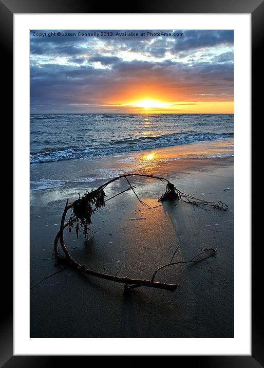 Cleveleys Sunset.. Framed Mounted Print by Jason Connolly