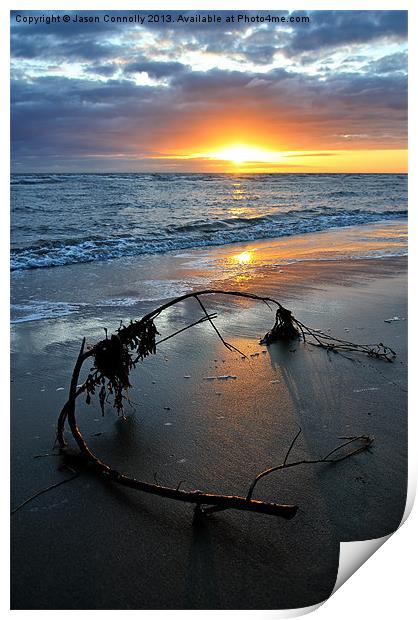 Cleveleys Sunset.. Print by Jason Connolly