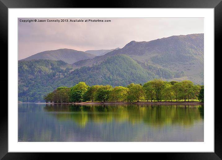 Ullswater Green Framed Mounted Print by Jason Connolly