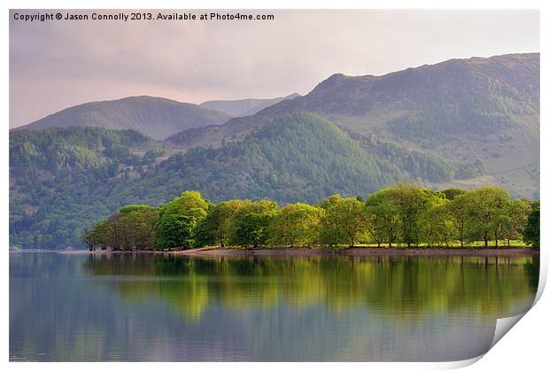Ullswater Green Print by Jason Connolly