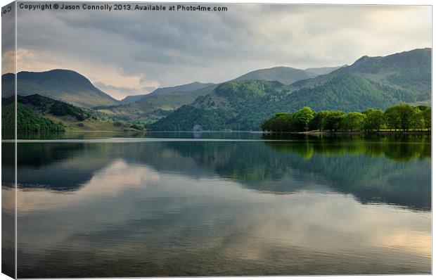 Ullswater reflections Canvas Print by Jason Connolly