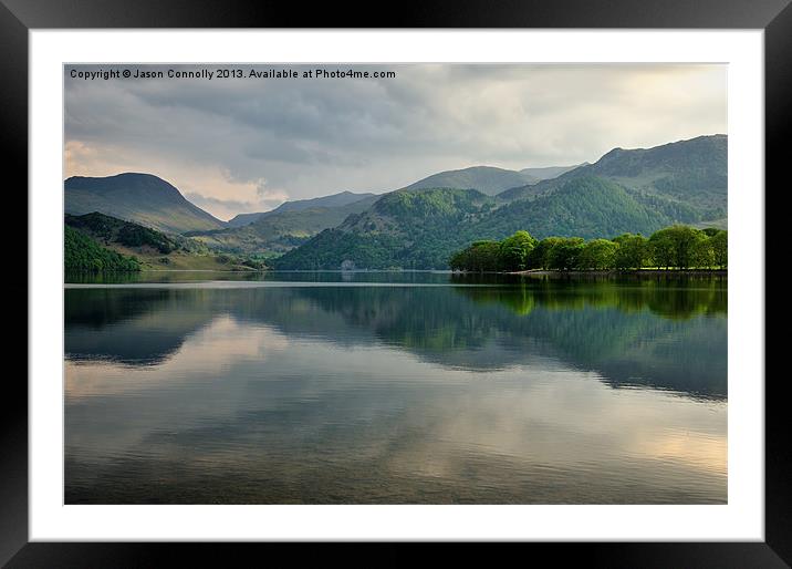 Ullswater reflections Framed Mounted Print by Jason Connolly