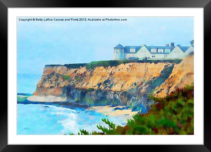 Half Moon Bay Revisited Framed Mounted Print by Betty LaRue