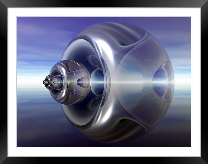 Fat Torus Refraction Framed Mounted Print by Hugh Fathers