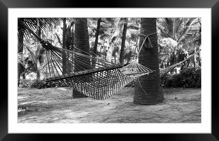 Afternoon chill its black and white Framed Mounted Print by Arfabita  