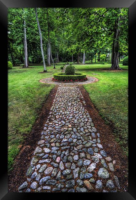 Garden Path Framed Print by Ian Mitchell