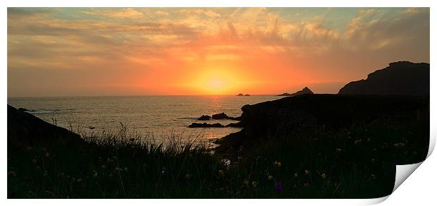 Sunset Clogher Print by barbara walsh
