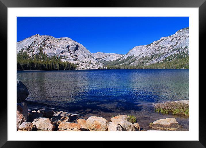Tenaya Lake, Yosemite Framed Mounted Print by Tom Hard