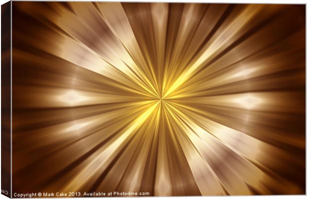 Copper rays Canvas Print by Mark Cake