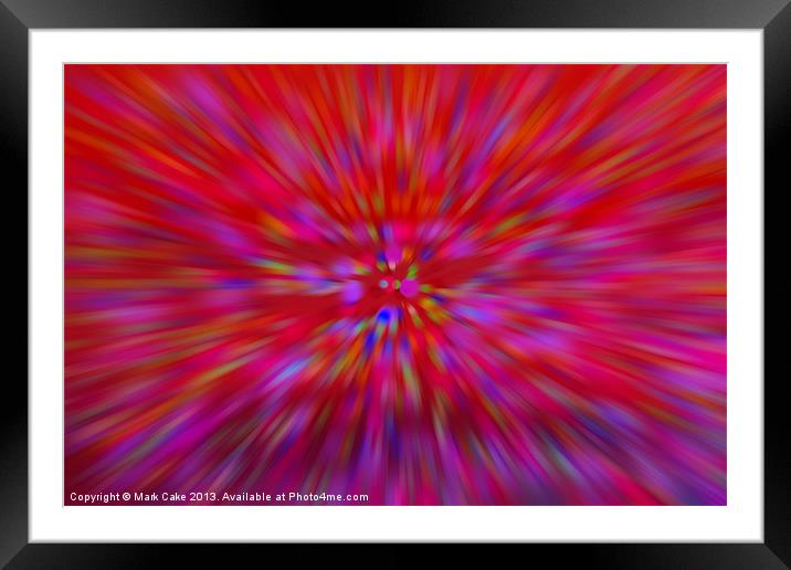 Sixtys explosion Framed Mounted Print by Mark Cake