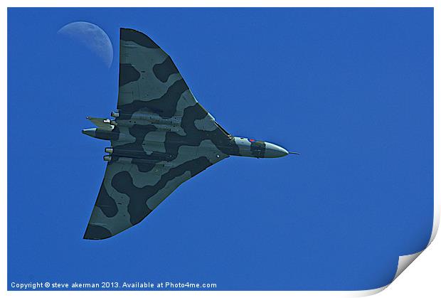 Vulcan bomber in the nhastings skies. Print by steve akerman