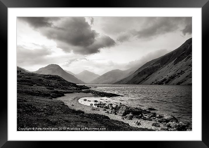 Wastwater in The Lake District Framed Mounted Print by Pete Hemington
