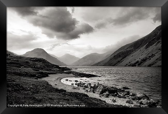 Wastwater in The Lake District Framed Print by Pete Hemington