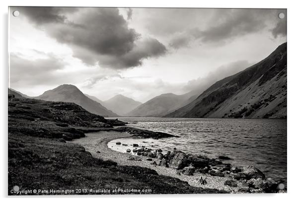 Wastwater in The Lake District Acrylic by Pete Hemington