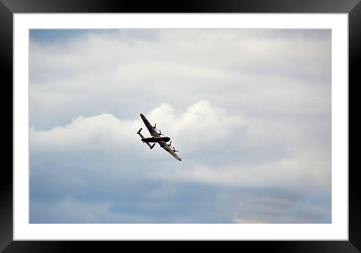 Lancaster Bomber Framed Mounted Print by Shaun Cope