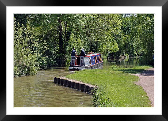 Narrowboat on Oxford Canal Framed Mounted Print by Tony Murtagh