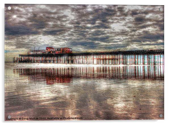 Hastings Pier Acrylic by Doug McRae