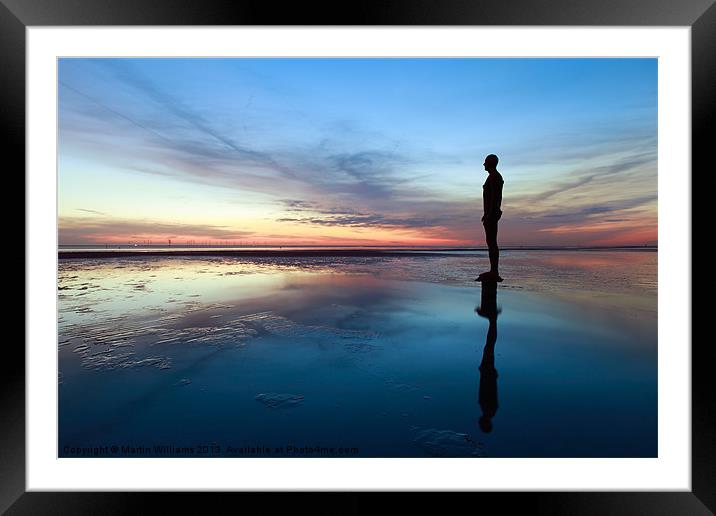 Another Place, Crosby Beach Framed Mounted Print by Martin Williams