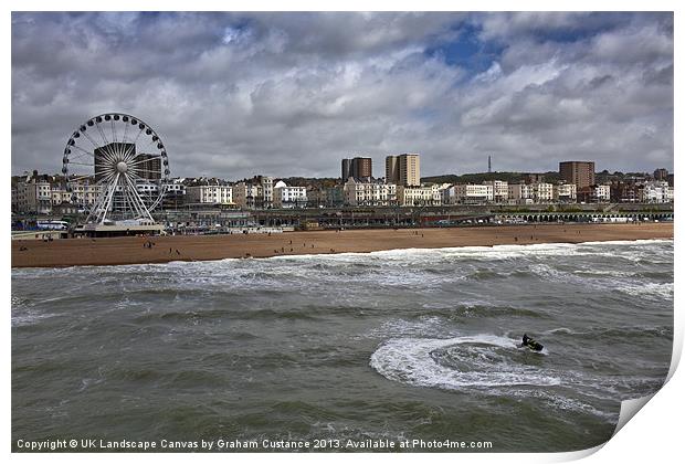 Brighton Seafront Print by Graham Custance