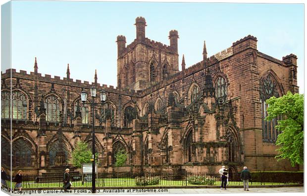 Chester Cathedral Canvas Print by Carole-Anne Fooks