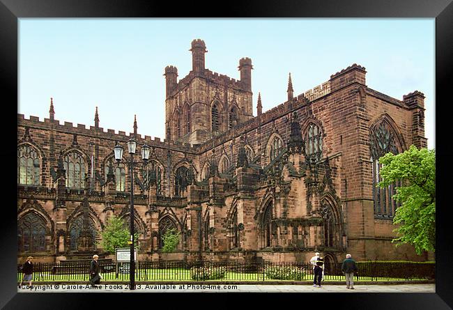 Chester Cathedral Framed Print by Carole-Anne Fooks