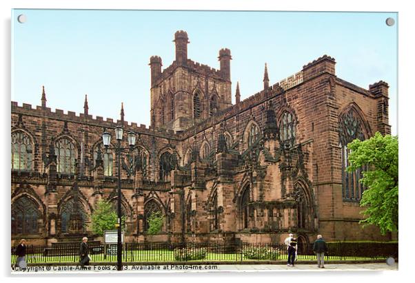 Chester Cathedral Acrylic by Carole-Anne Fooks