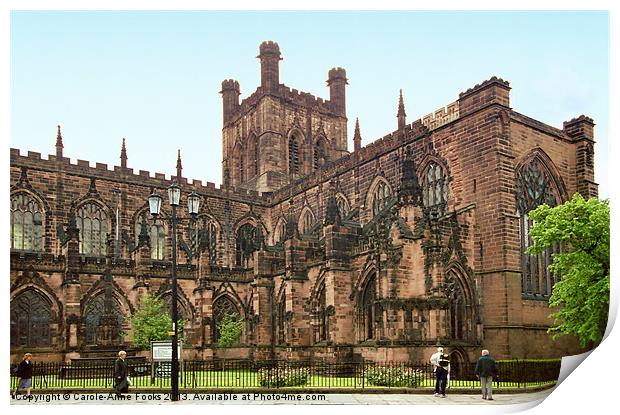 Chester Cathedral Print by Carole-Anne Fooks