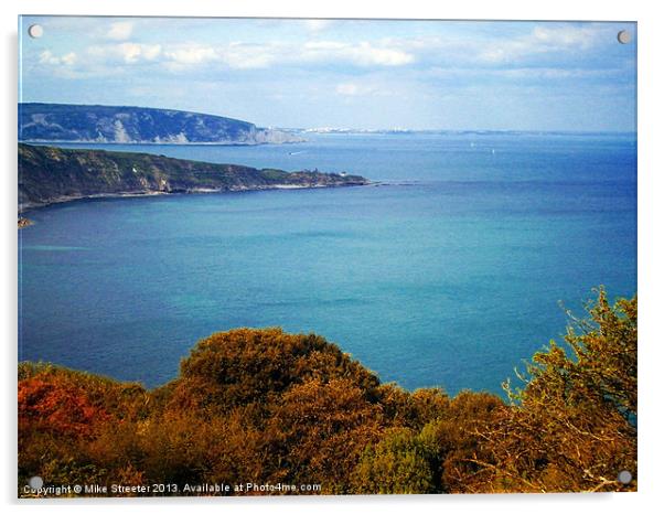 Durlston Bay Acrylic by Mike Streeter