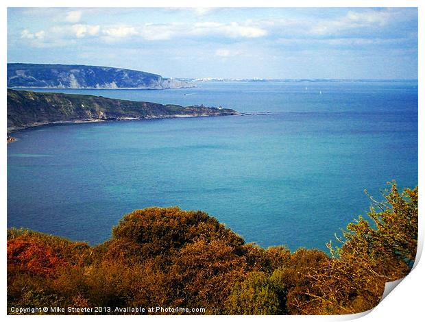 Durlston Bay Print by Mike Streeter