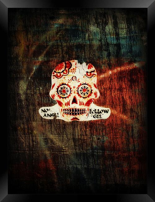 sugar skull Framed Print by Heather Newton