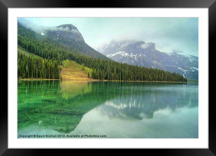 Emerald Lake, Canada Framed Mounted Print by David Birchall