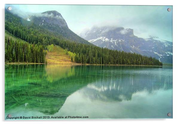 Emerald Lake, Canada Acrylic by David Birchall