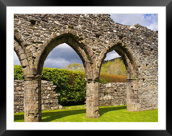 Cymer Abbey, Snowdonia, Wales, UK Framed Mounted Print by Mark Llewellyn