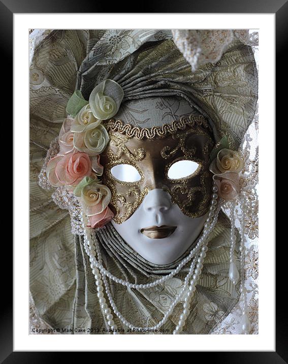 Masquerade 1 Framed Mounted Print by Mark Cake