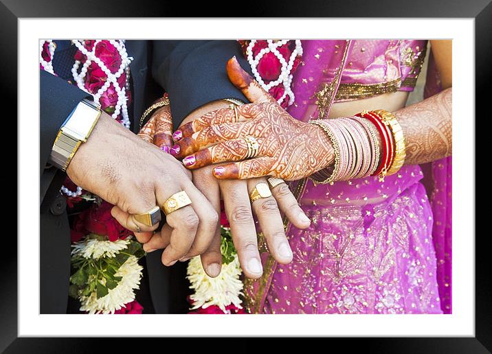 Great Hindu Wedding Now you are all mine Horizonta Framed Mounted Print by Arfabita  