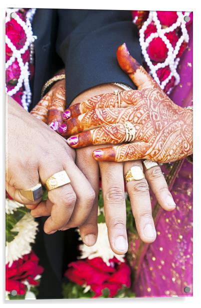 Great Hindu Wedding Now you are are Vertically Acrylic by Arfabita  